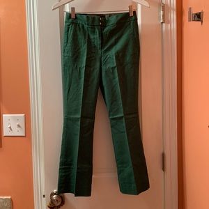 J Crew Kelsey linen-blend pant in Fern Canyon
